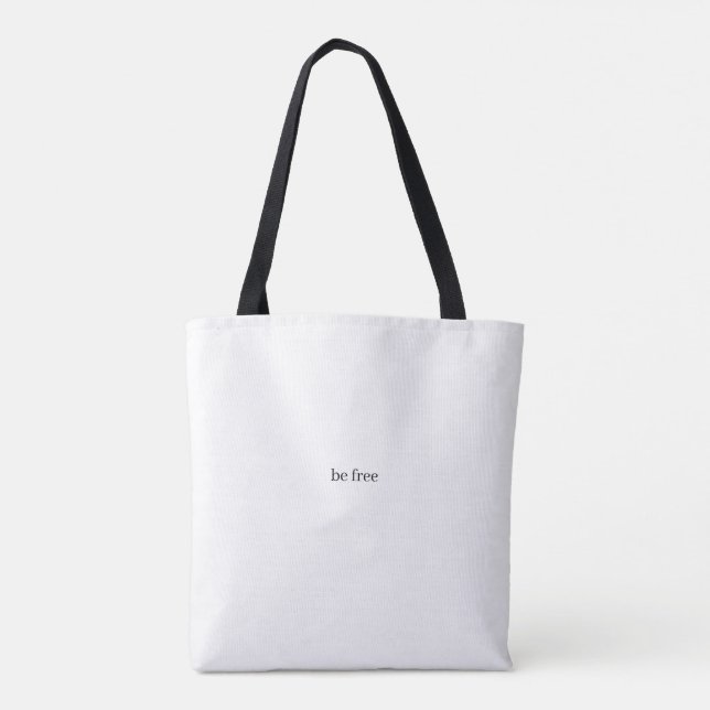 Ermutigendes Zitat Tasche (Rückseite)