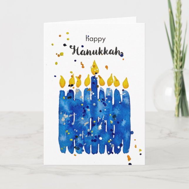 ermutigenMe Happy Hanukkah Karte (Vorderseite)