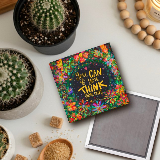 Ermutigung denken Sie, Sie können Inspirivity Magn Magnet (Von Creator hochgeladen)