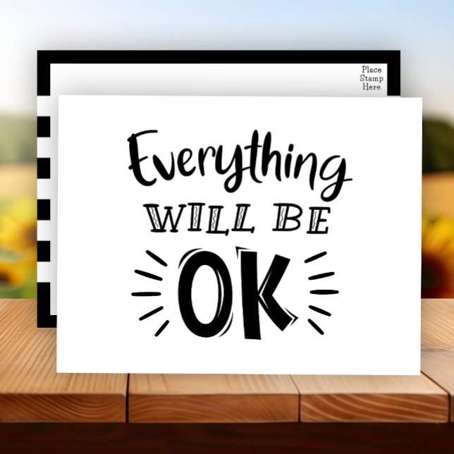 Ermutigung, Denken und Freundschaft Postkarte (Von Creator hochgeladen)