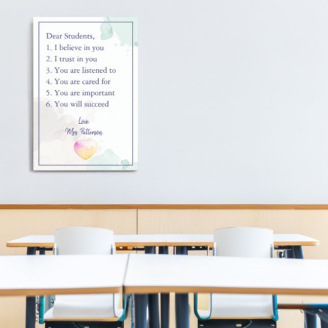 Ermutigung der Lehrer Poster (Encouragement Teachers Classroom Poster)