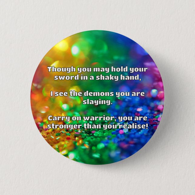 Ermutigung des Empath Warrior zu einem positiven Z Button (Vorderseite)