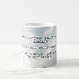 Ermutigung des Empath Warrior zu einem positiven Z Kaffeetasse