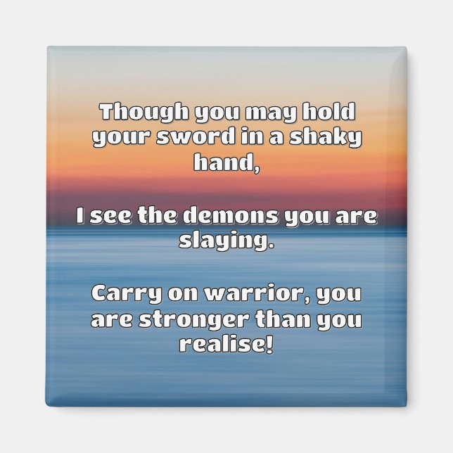 Ermutigung des Empath Warrior zu einem positiven Z Magnet (Vorne)