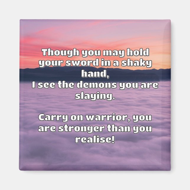 Ermutigung des Empath Warrior zu einem positiven Z Magnet (Vorne)