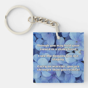Ermutigung des Empath Warrior zu einem positiven Z Schlüsselanhänger