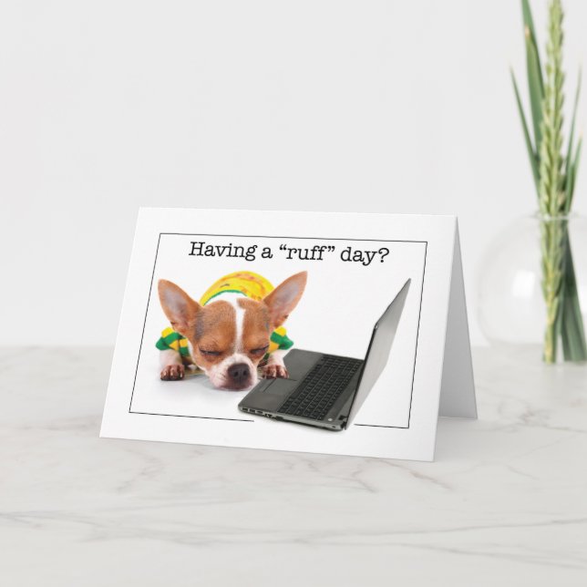 Ermutigung durch Zuhause Employee Funny Nickerchen Karte (Vorderseite)