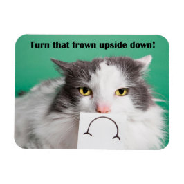 Ermutigung Funny Cat mit Frown Magnet