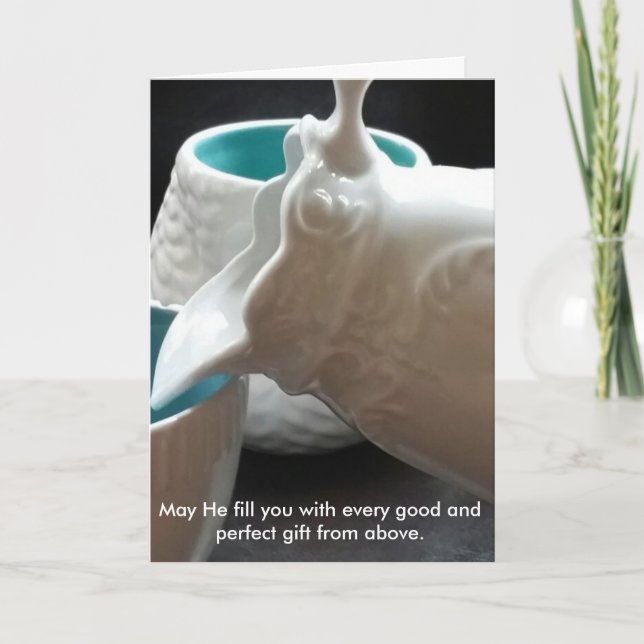 Ermutigung mit Schrift Karte (Vorderseite)