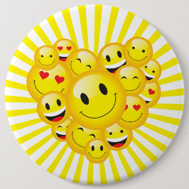 Ermutigung Positivität Höhepunkt des sonnigen Läch Button