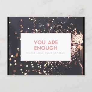 Ermutigung Post Card verlieren Sie nie Ihren Sparg Postkarte