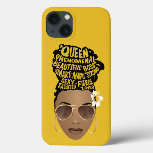 Ermutigung schwarzer Frauen, Naturhaar, Senf Case-Mate iPhone Hülle