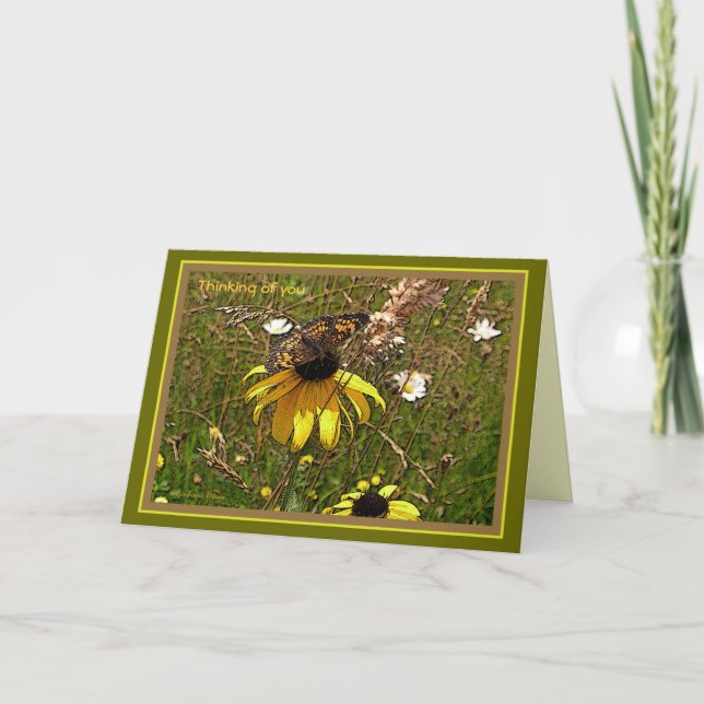 Ermutigung/Verlustkarte mit Angebot Karte (Vorderseite)