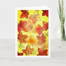 Ermutigung von Herbstlauben