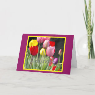 Ermutigung von Tulips für den Krebspatienten Karte