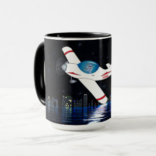 Ermutigung zur Abfahrt eines Traumflugzeugs mit ho Tasse