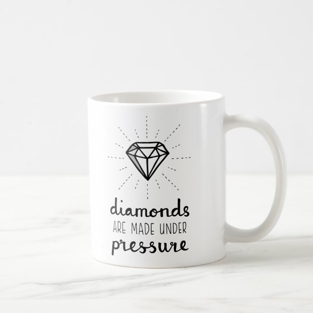 Ermutigungs-Diamanten werden unter Druck-Tasse Kaffeetasse (Rechts)