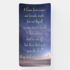 Ermutigungsbanner - Psalm 37:8-9 Banner