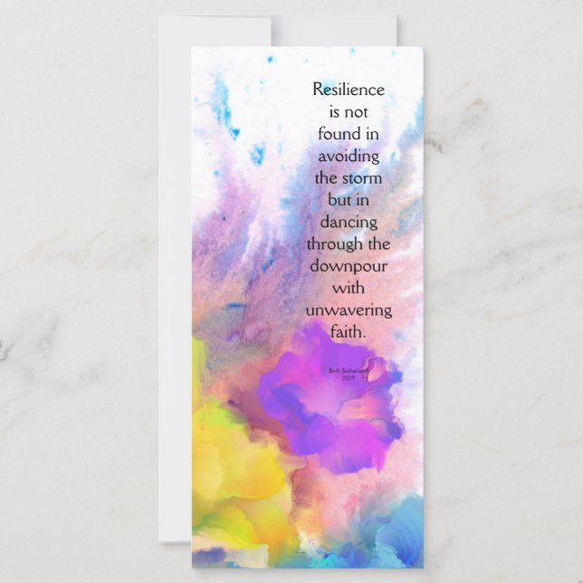 Ermutigungskarte für sie (Vorderseite)