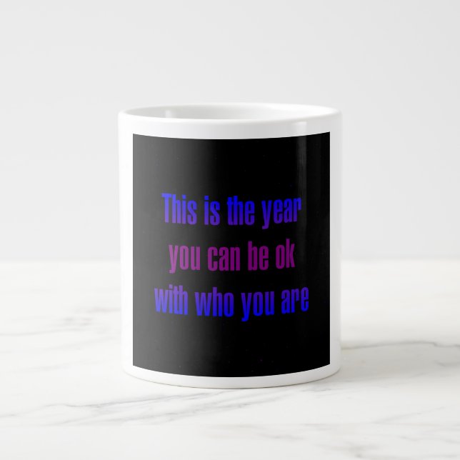 Ermutigungszitat # 166 Jumbo-Tasse (Vorderseite)
