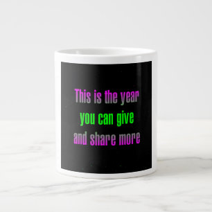 Ermutigungszitat # 190 Jumbo-Tasse