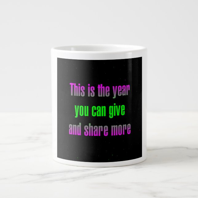 Ermutigungszitat # 190 Jumbo-Tasse (Vorderseite)