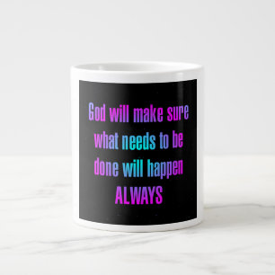 Ermutigungszitat # 85 Jumbo-Tasse