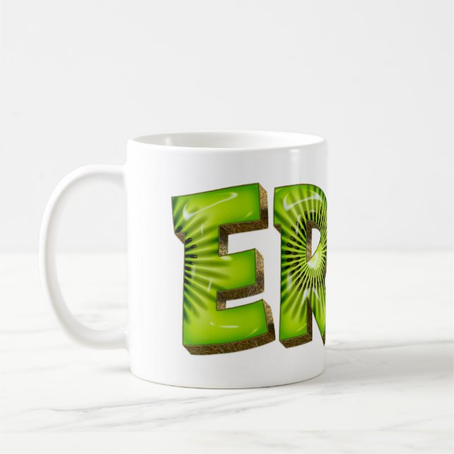 Erna Name Kiwi Style Tasse Teetasse Kaffeetasse (Links)