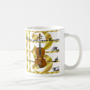 Ernähren Sie Ihren inneren Exzentriker (golden) Kaffeetasse