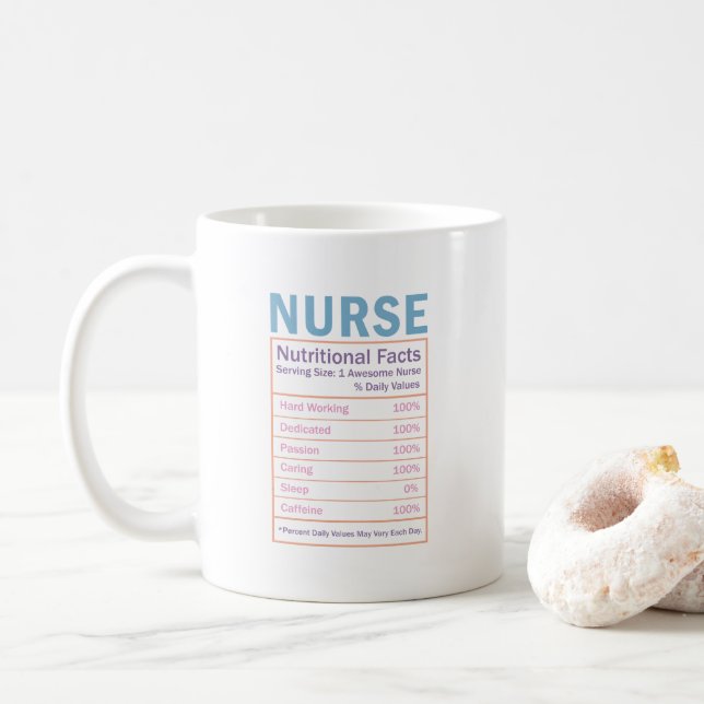 Ernährung der Krankenschwester Tasse Pflegegeschen (Mit Donut)