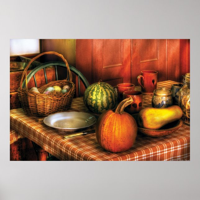 Ernährung - Ernte auf dem Lande Poster (Vorne)