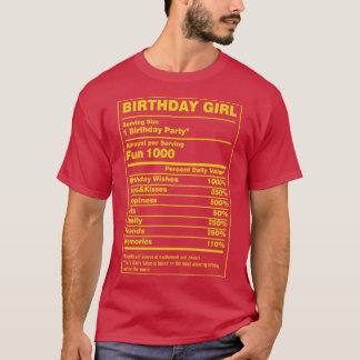 Ernährung Fakten Geburtstagskranz T-Shirt