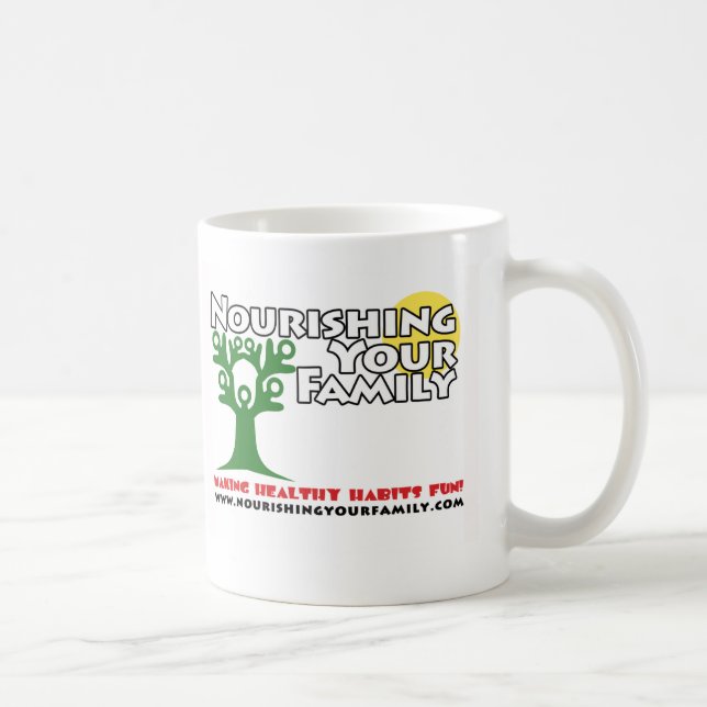 Ernährung Ihrer Familienlogo Tasse (Rechts)