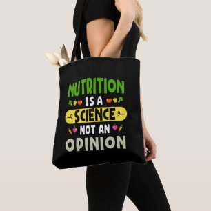 Ernährung ist keine Wissenschaft, die keine Meinun Tasche