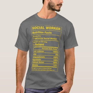 Ernährung und Sozialarbeiter T-Shirt