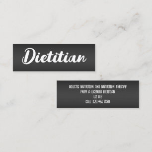 Ernährung von Feinschmeckern Mini Visitenkarte