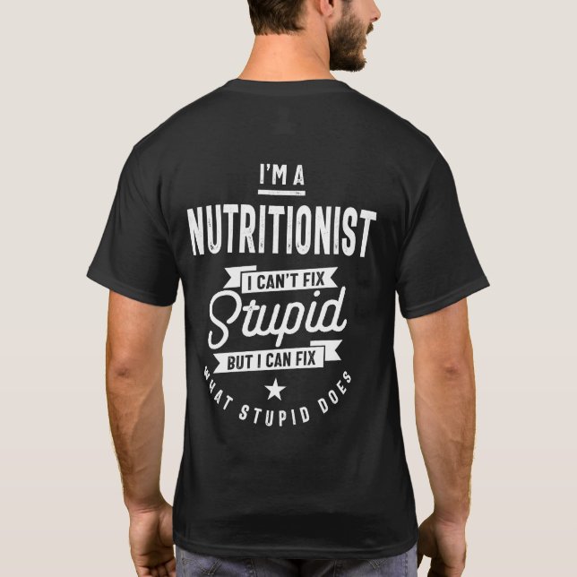Ernährungsberaterin T-Shirt (Rückseite)
