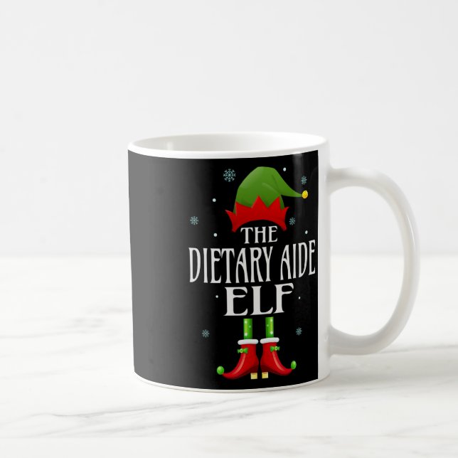Ernährungsberatung Elf Xmas Funny Family Matching  Kaffeetasse (Rechts)