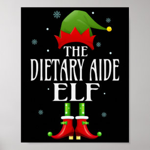 Ernährungsberatung Elf Xmas Funny Family Matching  Poster
