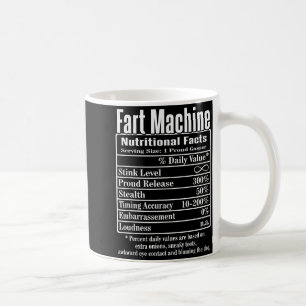 Ernährungsfakten Furzmaschine Väter Witze Lustiges Kaffeetasse