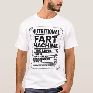 Ernährungsfakten Fürzmaschine Väter Witze Lustiges T-Shirt