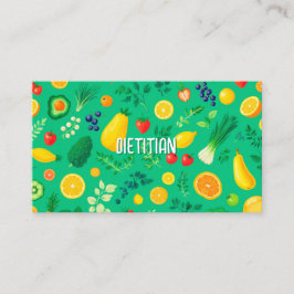 Ernährungswissenschaftler Visitenkarte