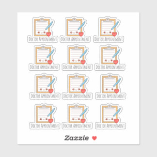 Ernennung des Arztes Aufkleber