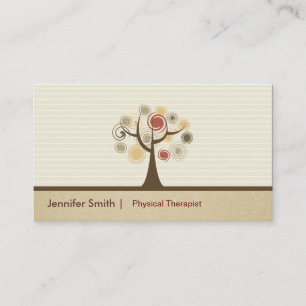 Ernennung eines Physiotherapeuten - Elegante Natur Terminkarte