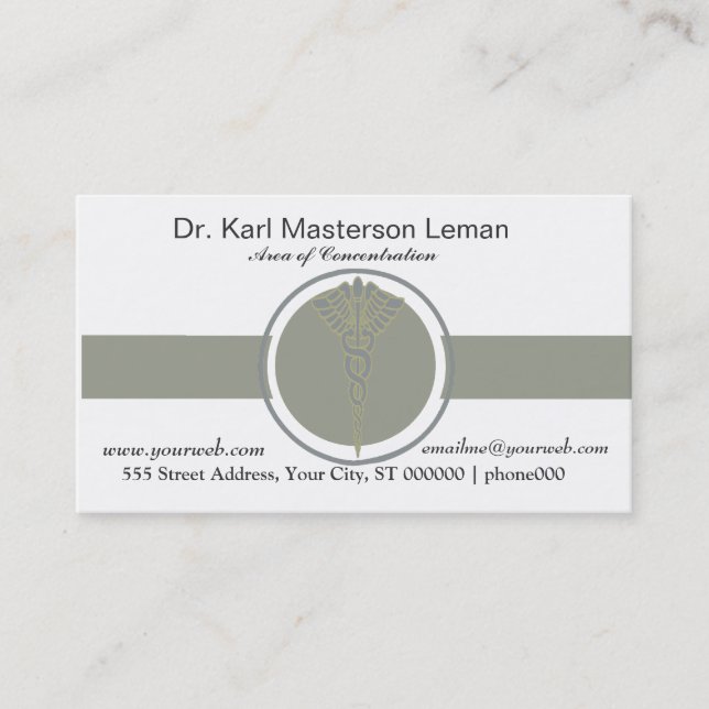 Ernennung von Gesundheitsärzten Terminkarte (Vorderseite)