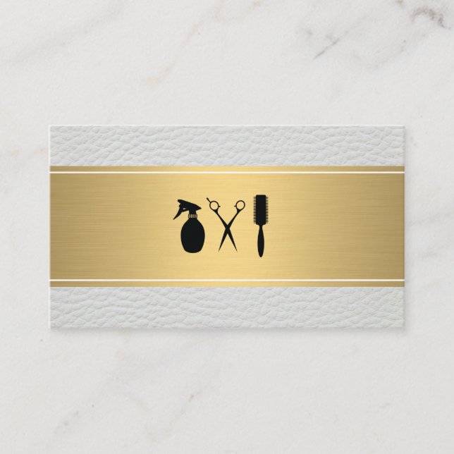Ernennung von Golden Bar Leather Terminkarte (Vorderseite)