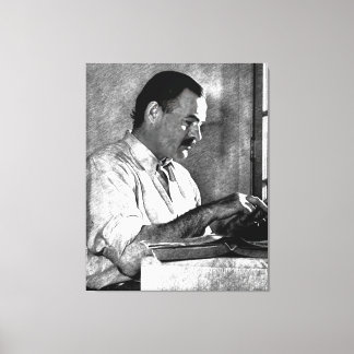 Ernest Hemingway in Kenia Leinwanddruck