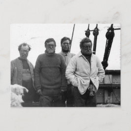 Ernest Shackleton und Crew Nimrod Antarktis Postkarte
