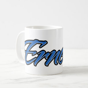 Ernesto Vorname Name blue Tasse Kaffeetasse