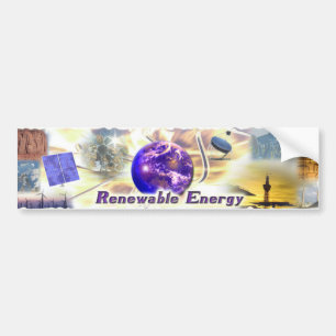 Erneuerbare Energie Autoaufkleber